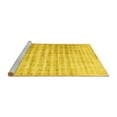 thumbnail image 2 of Ahgly Company Machine Washable Indoor Square Persian Yellow Traditional Area Rugs, 8' Square, 2 of 4