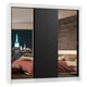thumbnail image 2 of Ropero Closet Madesa Lyon 3 Puertas con Espejos Blanco/Negro, 2 of 5