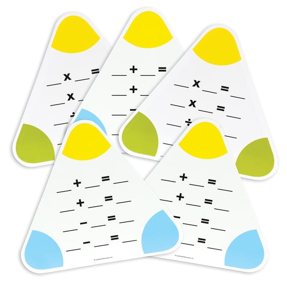 Learning Resources Write & Wipe Fact Family Boards, Classroom Supplies, Ages 6 