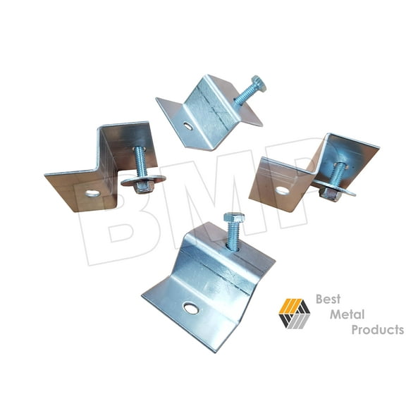 (4) Solar Panel Z Bracket Aluminum Mounting Set (RV, Boat, Flat Roof or Wall) 0300115