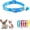 Flower Blue, variant on 1Pack Kitten Collar with Bell,Flower Cat Collar Girl Cute Fancy Puppy Collar with Bells for XXS XS Tiny Little Kitten Pet Female Dogs,Neck 7-12 Inch