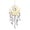 Clear, variant on Joernso Sun Moon Suncatcher Decoration Indoor Outdoor Colorful Faux Crystal Rainbow Maker Prism Window Hanging Ornament Wind Chime Pendant Christmas Gifts
