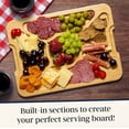 thumbnail image 4 of Bamboohomie Reversible Charcuterie Board with Lid, Rectangle 15.5" x 11.5, 4 of 4