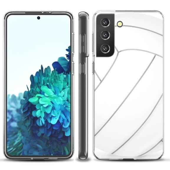 Slim-Fit TPU Protective Phone Case compatible with Samsung Galaxy S21  5G / S21 PLUS 5G, by OneToughShield ® - Volleyball