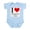 Sky Blue, variant on CafePress - I Heart Higgins Lake Infant Bodysuit - Baby Light Bodysuit, Size Newborn - 24 Months