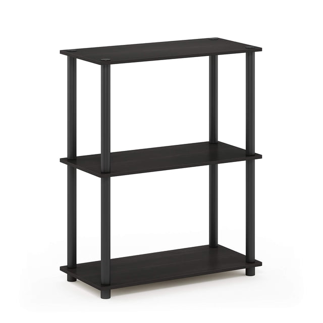 Expositor Furinno Turn-N-Tube de 3 niveles para café espresso individual, negro