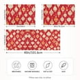 thumbnail image 2 of Yayeee Pillowcase Queen Size Set of 2 Satin Wrinkle Resistant Pillow Case, Orange Christmas Ornaments Pattern, 2 of 8