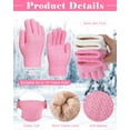 thumbnail image 3 of 2 Pairs Kids Fleece Lined Gloves Winter Thick Warm Thermal Cable Knit Gloves for 6-10 Years Boys Girls, 3 of 6
