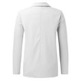 thumbnail image 5 of outfmvch blazer jackets for women casual pocket office blazer draped front cardigan jacket work suit womens tops fall tops for women white, 5 of 5