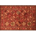 thumbnail image 1 of Ahgly Company Indoor Rectangle Oriental Orange Industrial Area Rugs, 3' x 5', 1 of 4