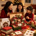 thumbnail image 6 of 3D Fabric Poke Wreath DIY Kit, No-Sew Christmas Craft for Adults, Holiday Door Decor & Wall Hanging, 6 of 8