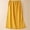 Yellow, variant on Womens Summer Maxi Peasant Long Skirts Cotton Linen Flowy Elastic Waist Drawstring Yellow Skirts for Women M