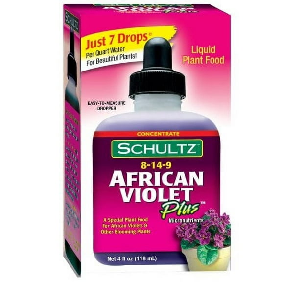 schultz african violet plus plant food 8-14-9, 4 fl oz. 1061