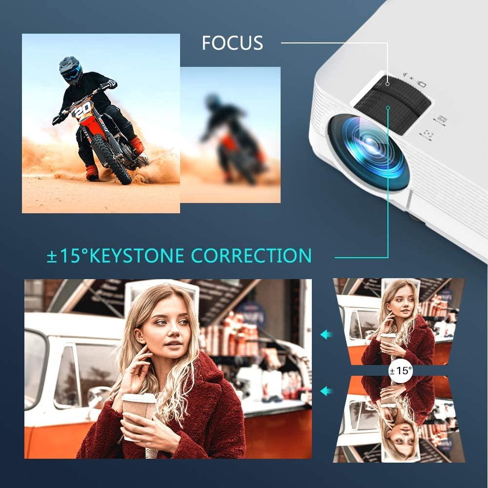 VANKYO Leisure 470 Mini Wireless Projector 250" Display,  Synchronize Smart Phone Screen, Full HD 1080P Supported