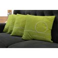 thumbnail image 5 of Ambesonne Easter Throw Pillow Cover 4 Pack, Minimalist Egg Design, 16", Yellow Green White, 5 of 5