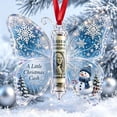 thumbnail image 3 of Christmas Cash Gift Butterfly Ornament,Money Holder Fillable Bulk Keepsake Envelopes Decor for Giving Tree Family with Built‑In Clear Compartment As A Festive Hanging That Hold Money,(Sky Blue), 3 of 7