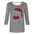 thumbnail image 4 of PuLe Christmas Sweatshirts for Women 2024 Print Holiday Fitted Funny Casual Trendy Tops, 4 of 4