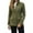 Army Green, variant on Women's Composite Velvet Windbreaker Jacket Long Sleeve Hooded Waterproof Rain Coat Solid Color Zip Up Fleece Lined Warm Outerwear for Hiking Travel,Army Green L