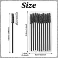 thumbnail image 3 of 600-Pcs Mascara Wands Disposable Eyelash Brush with Container Spoolies for Eyebrows Extensions,Black, 3 of 7