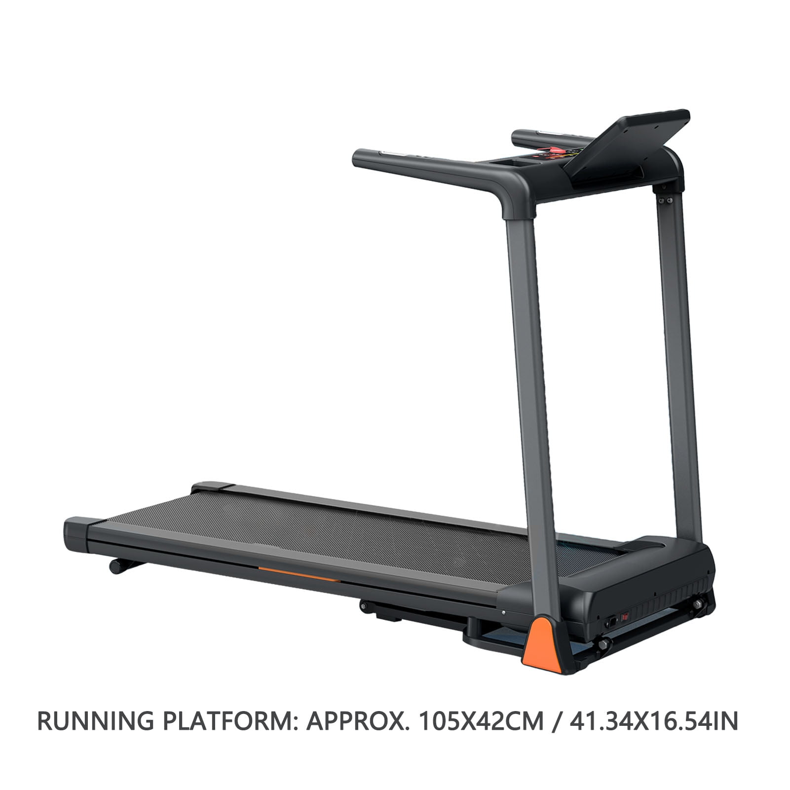 Folding Treadmill 3.5 Horsepower Treadmill Foldable Treadmill Running Treadmill Running Machine Folding Treadmill 3.5 Horsepower 0.5-8.5MPH 330LBS Capacity LED Display Foldable