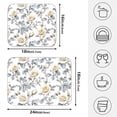 thumbnail image 2 of Ryvnso Roses Flowers-i7 Dish Drying Mat for Kitchen Countertop 16x18 Small Dish Pad Drainer Rack Dish Sink Mats, 2 of 7