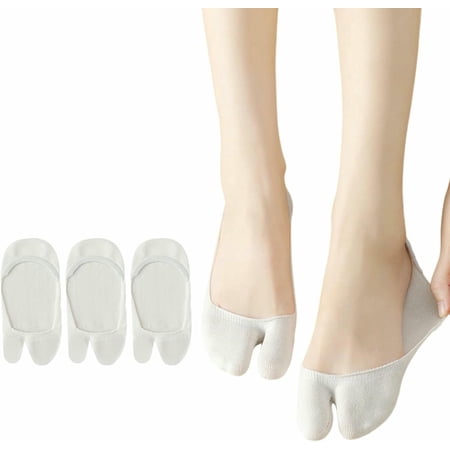 KALAKALA Tabi Socks for Women No Show, Flip Flop Split Toe Socks, Low Cut