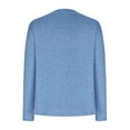 thumbnail image 2 of GigrtiJin Blouse Décontractée de Printemps pour Femmes Col Rond Manches Longues Chemises Unies Mode Pull Ample Basique, 2 of 5