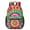 Orange and Green, variant on Orange and Green Tie Dye Pattern 17" School Backpacks for Teens,Waterproof Oxford Fabric,S-Shape Padded Straps for School,Travel,Hiking,Camping