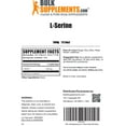 thumbnail image 6 of BulkSupplements L-Serine Powder - Amino Acid Supplement, L-Serine Supplement - Unflavored, 2g per Serving, 500g (1.1 lbs), 6 of 6