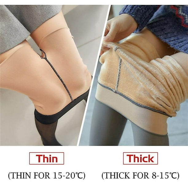 Thermal Pantyhose Woman Sock Pants Fake Stockings Women Panty Skin Effect  Thin Translucent Tights Spring Autumn Warm Leggings 