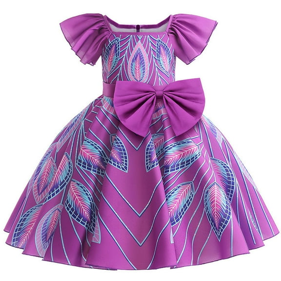 SUEE Little Girls Princess Purple IWAJU Cosplay Halloween Party Birthday Dress Up