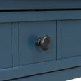 thumbnail image 6 of TREXM Daisy Series Console Table Traditional Design with Two Drawers and Bottom Shelf (Dark Navy), 6 of 21