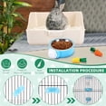 thumbnail image 2 of 34 Pcs Rabbit Starter Kit Rabbit Litter Box Small Animal Water Bottle Stackin..., 2 of 7
