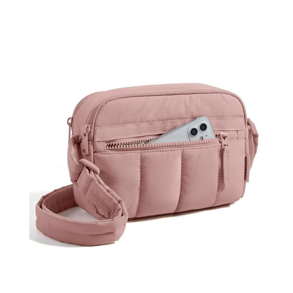 Bandolera BAGSMART Bolso de hombro acolchado rosa oscuro