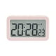 thumbnail image 2 of Reloj electrónico digital: pantalla LED, estéreo, alarma de repetición, cambio 12/24H, cuenta regresiva, pantalla 3D, negro y rosa, 2 of 8