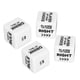 thumbnail image 2 of Juego De Dados, Dados De Orden De Vino Inglés, Juego De 2 Resistentes Y Ligeros Blancos Para Juegos De Mesa, 2 of 7
