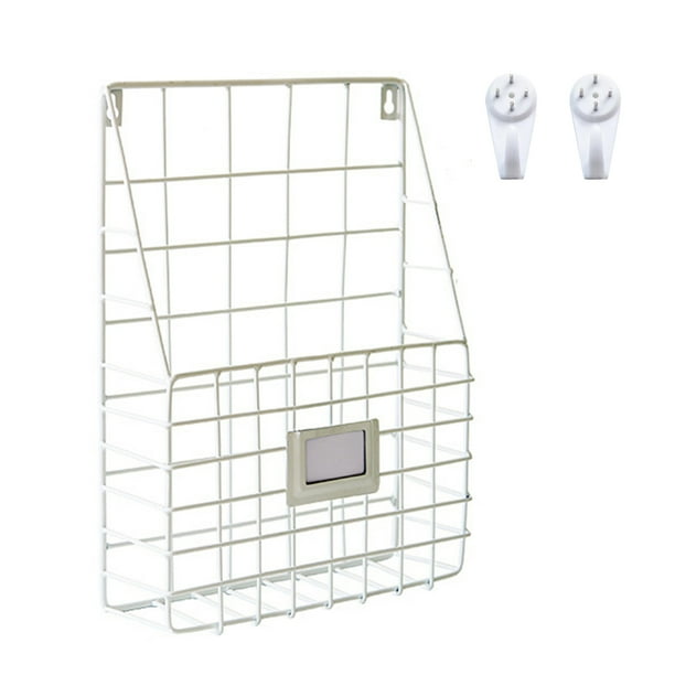 Rejilla De Hierro Para Libros Y Periódicos, Decoración De Pared Del Hogar, Almacenamiento De Periódicos Y Revistas