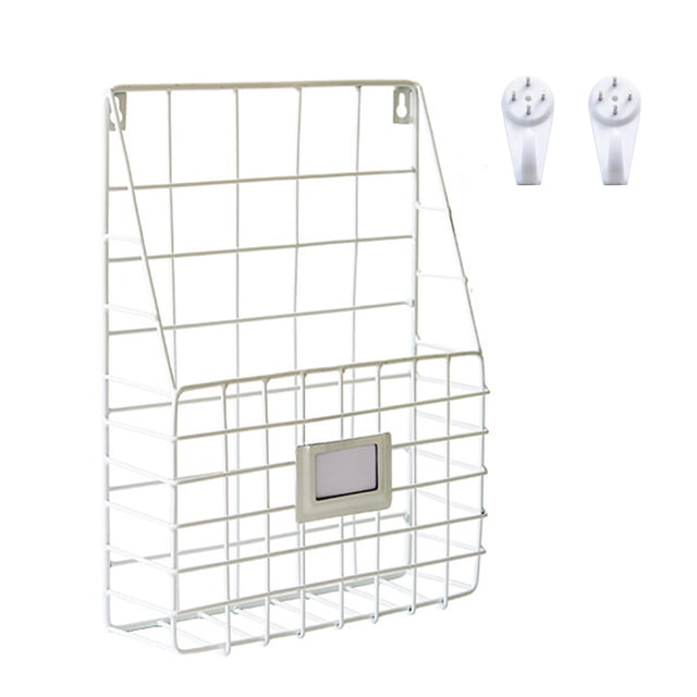 Oubit Iron Grid Book Rack,Iron Grid Book And Newspaper Storage Bookshelf Magazine Storage Bookshelf Top Tier Quality