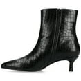 thumbnail image 2 of Journee Womens Arely Pointed Toe Kitten Heel Ankle Booties, Widths Available, 2 of 9