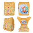 thumbnail image 1 of U Pick ALVABABY 2023, el pañal de tela para bebé de posición digital más popular con inserto de microfibra Dengxun unisex, 1 of 2