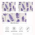 thumbnail image 2 of Yayeee Pillowcase Standard Size Set of 2 Satin Wrinkle Resistant Pillow Case, Lavender Pattern, 2 of 7