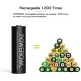 thumbnail image 5 of POWEROWL (20 Pack) Rechargeable AA Batteries; 2800 mAh NiMH; Double a Batteries, 5 of 7