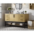 thumbnail image 3 of Elegant Kitchen and Bath 60 inch Single Bathroom Vanity in Honey Brown, 3 of 10