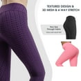 thumbnail image 2 of B & BDEALS High Rise Tummy Control Activewear Yoga Leggings, 3 Pack Women's, 2 of 6