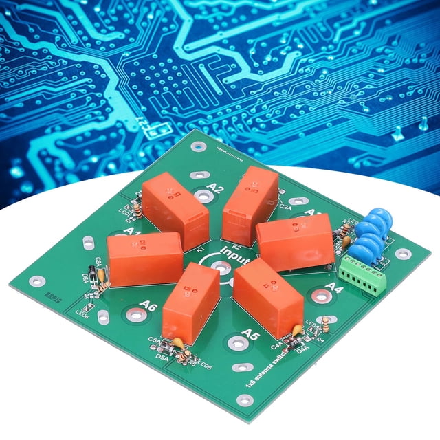 Módulo de Interruptor de Antena, Disipacia de Calor de Área Grande. 6 mm Gros de espesor Tablero de Doble Cara 6: 1 Módulo de Interruptor de Antena Duradero Para Antena para