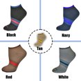 thumbnail image 6 of Sierra Socks Women Tipped Cushion Ped/No-Show with Arch Support (Shoe Size: 4-10, Black), 6 of 7