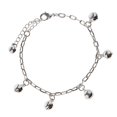 thumbnail image 5 of 3x22.5cm Siler Small Bells Anklets Bracelet Women Craft Metal Ankle Chain, 5 of 5