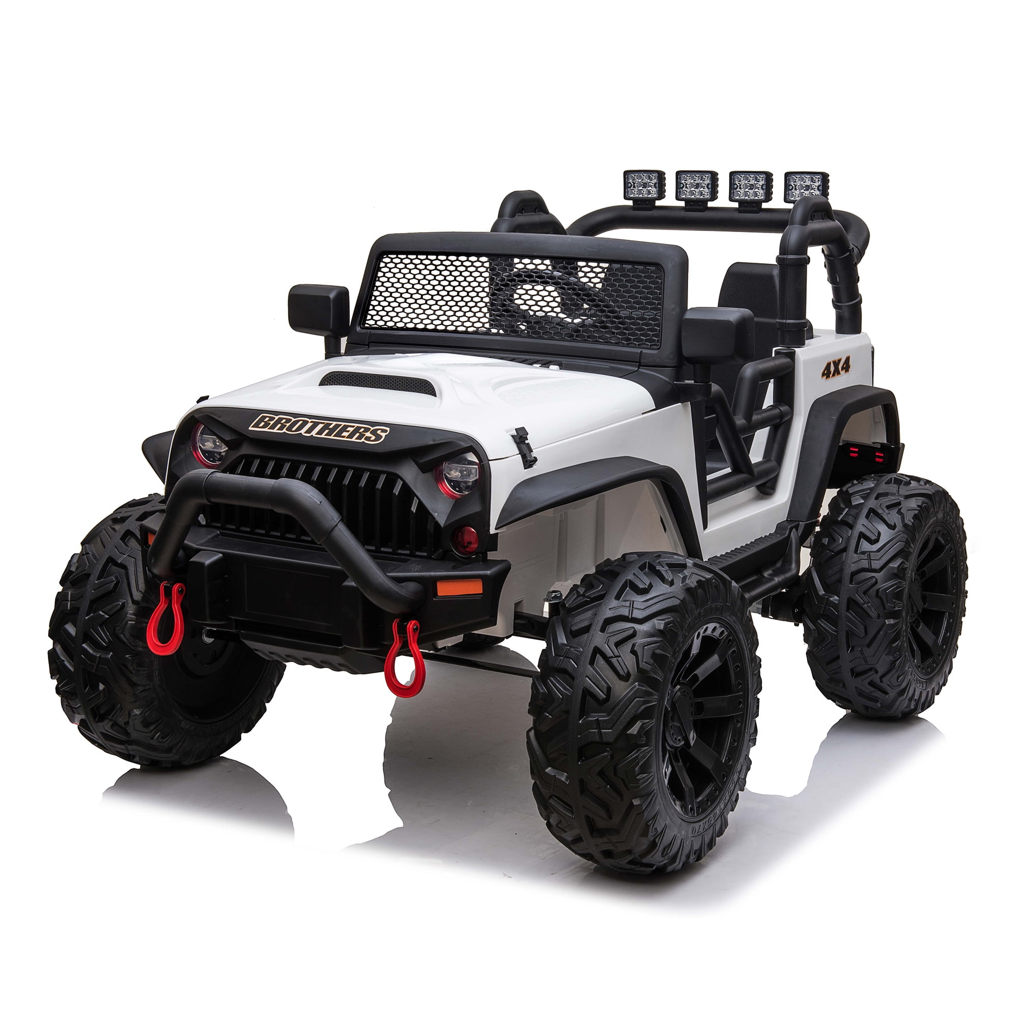 CIPACHO 24V Double Drive Children Ride On Truck Car for Kids with Parent Remote Control, Electron Assisted Steering Wheel, Music Board, Bluetooth, MP3, White CIPACHO 24V Double Drive Children Ride On Truck Car for Kids with Parent Remote Control, Electron Assisted Steering Wheel, Music Board, Bluetooth, MP3, White