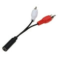 thumbnail image 5 of Audio 3.5mm Female Jack To Socket Phono 2 Male Rca D2R8 V0Q2 Stereo V6Y7 G8I2 B2H8, 5 of 9