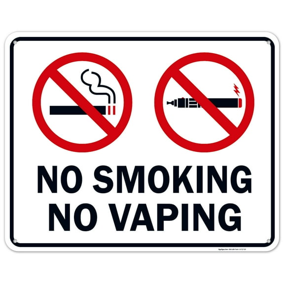 No Smoking No Vaping Sign,